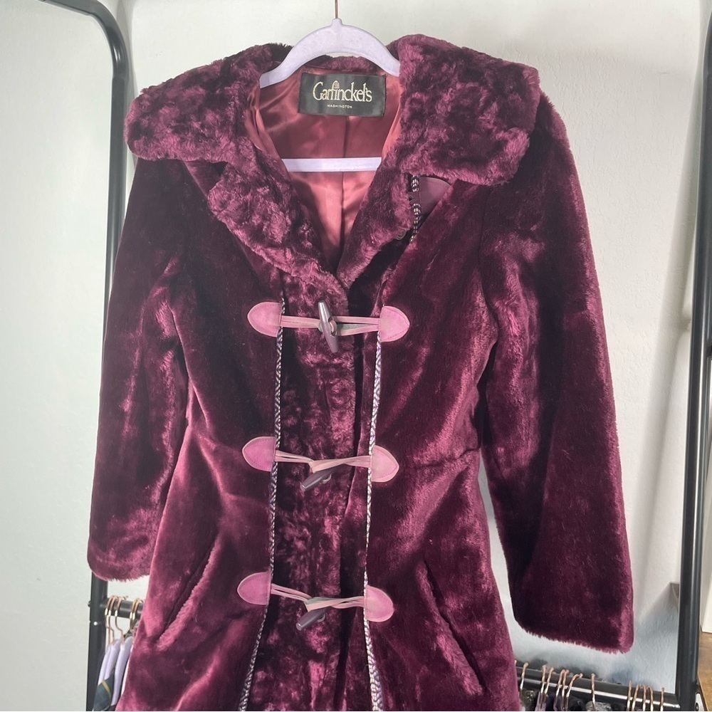 VINTAGE 1970s Garfinckel’s Washington Glenorba North Bay by Glenoit Long Coat - Picture 11 of 15